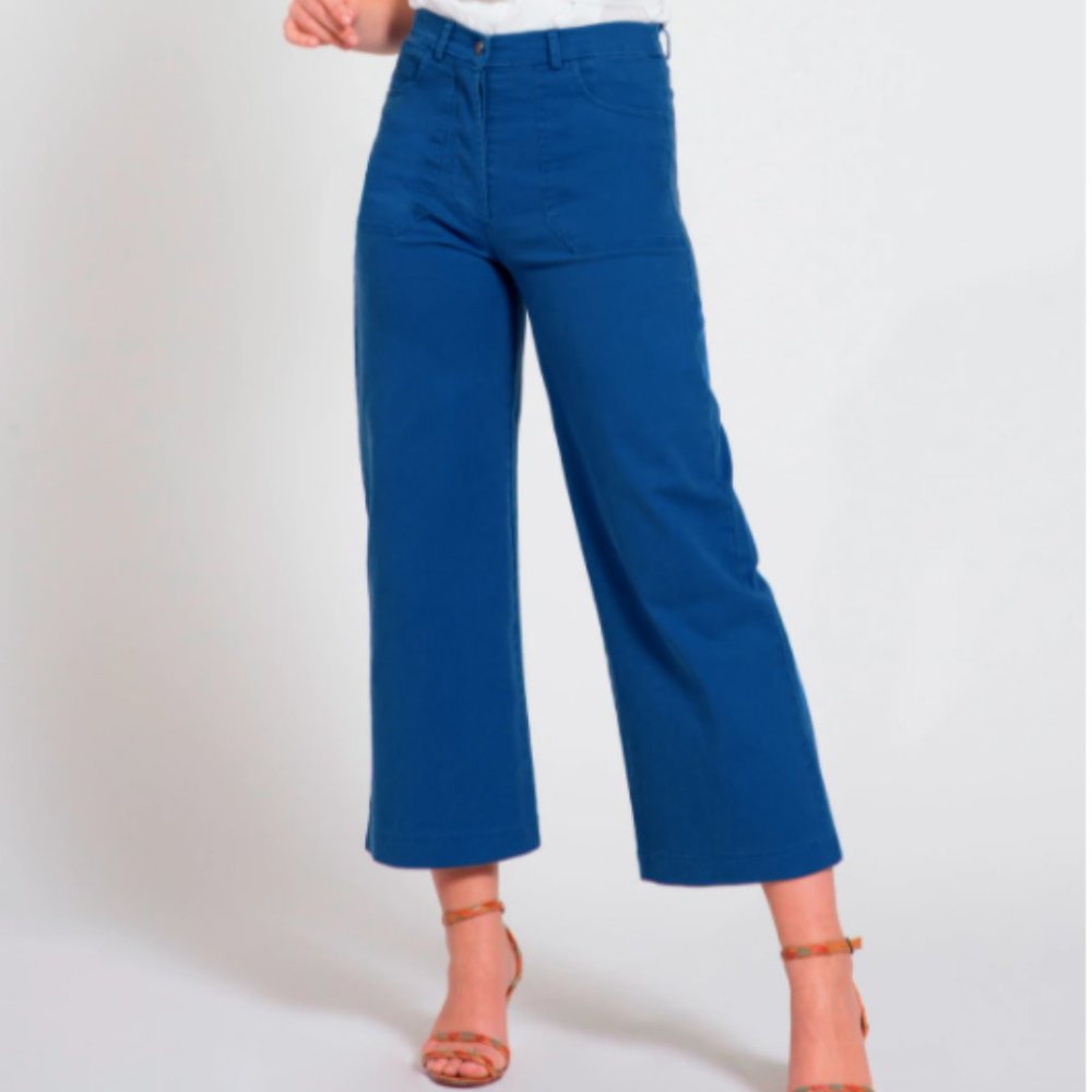 Loup Simone Royal Wide Leg Jeans, Size Large